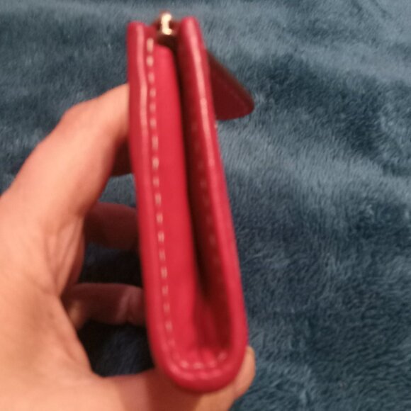 Coach Signature Pink Keychain/ID Card Case w/ Dustbag - Picture 4 of 7